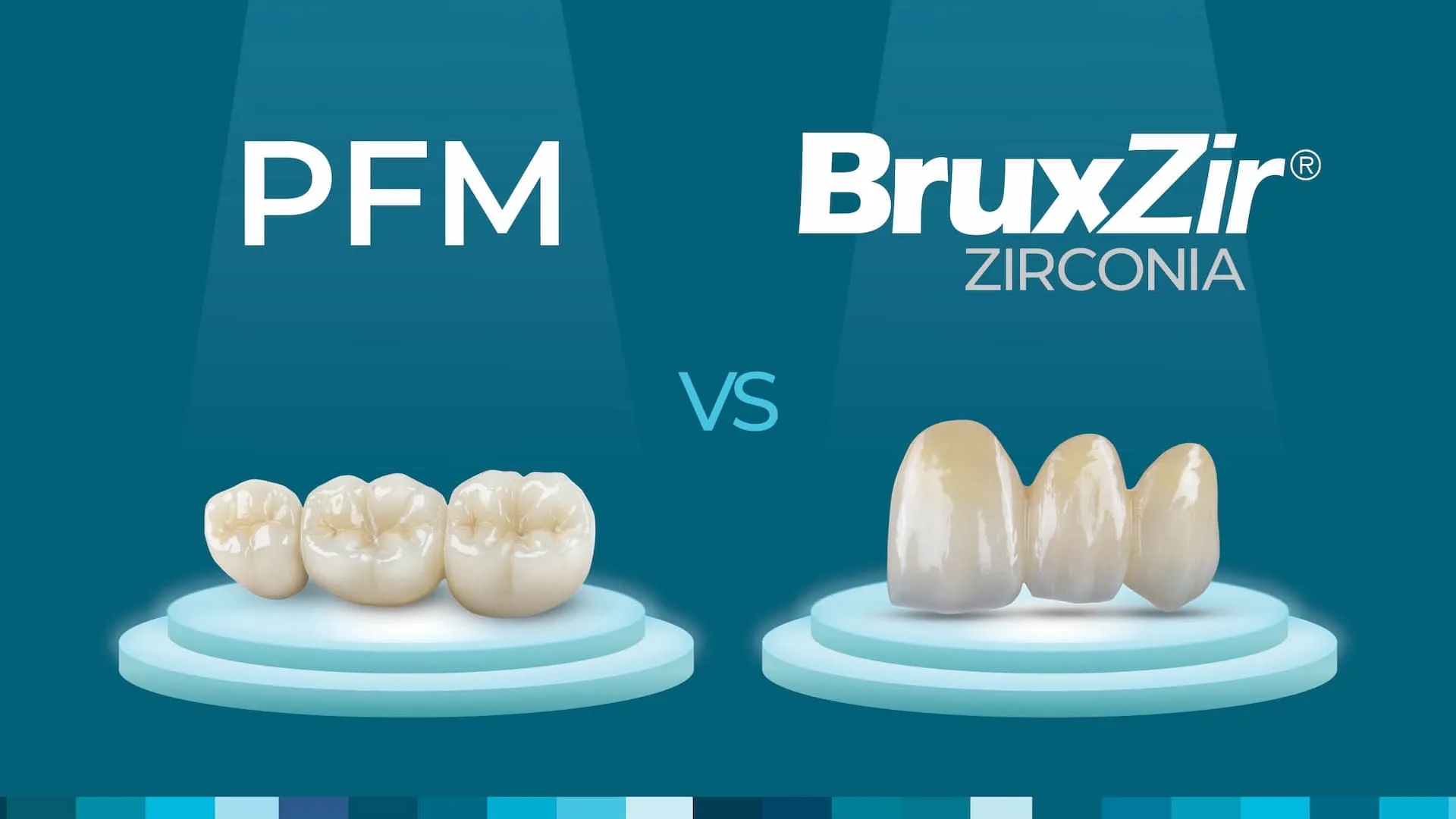 What is the difference between zirconia crowns and PFM crowns?